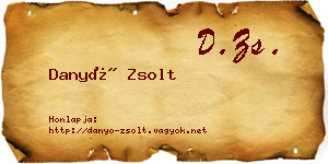 Danyó Zsolt névjegykártya